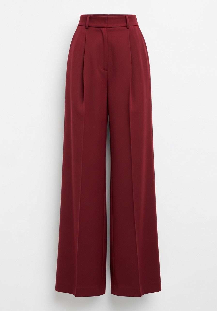 Kadın Yüksek Bel Wide Leg Pantolon