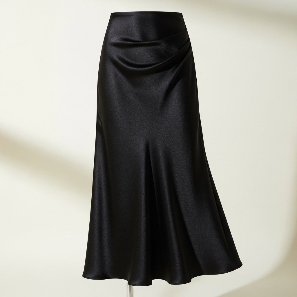 Luna Saten Midi Boy Etek