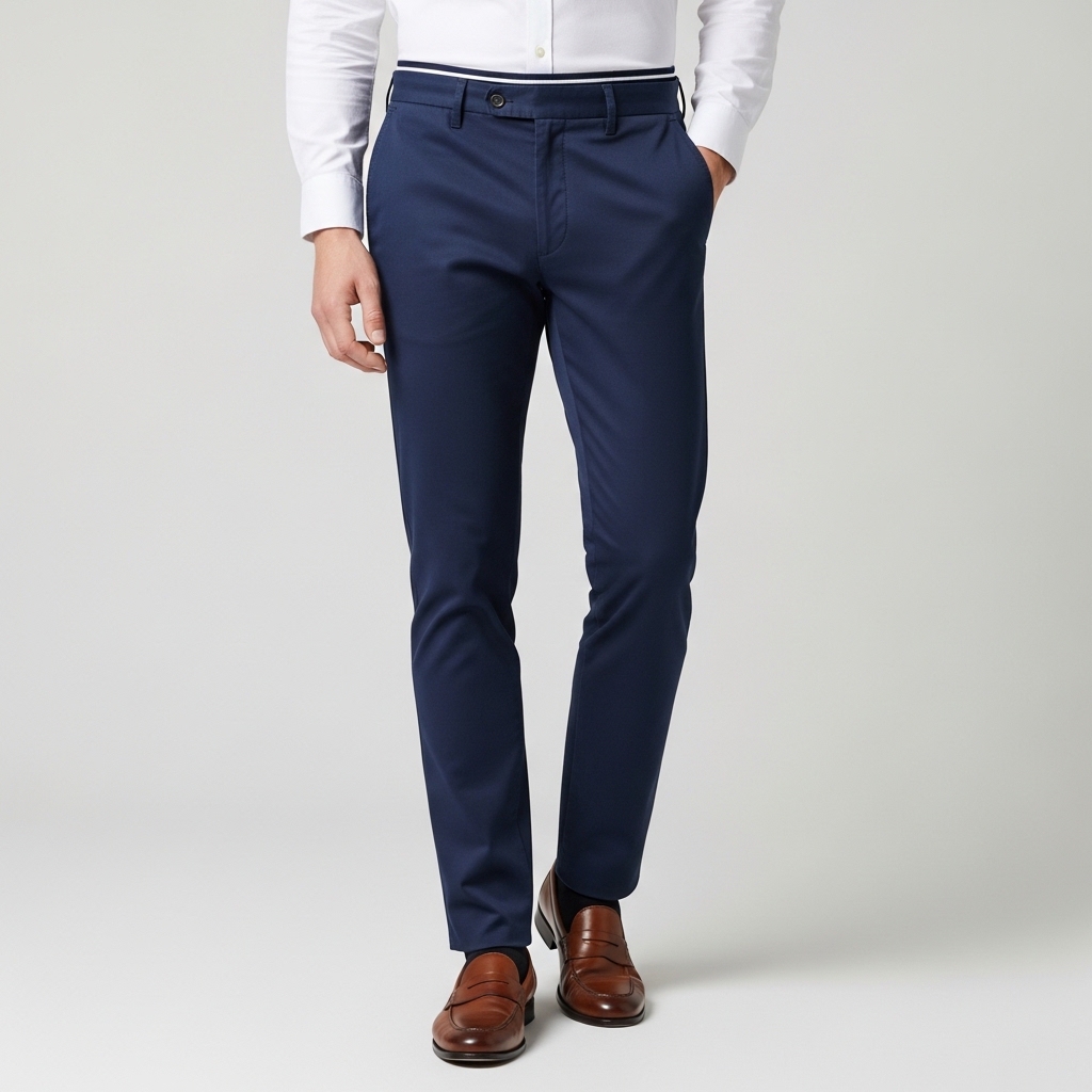 Atlas Slim-Fit Esnek Pamuklu Chino Pantolon