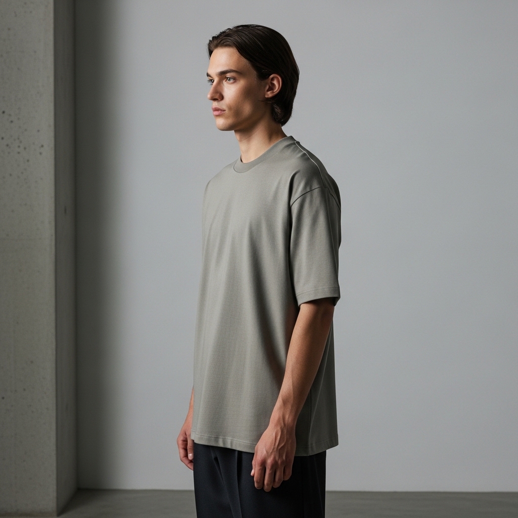 Core Heavyweight Bisiklet Yaka Relaxed Tişört