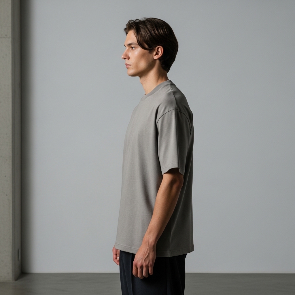 Core Heavyweight Bisiklet Yaka Relaxed Tişört