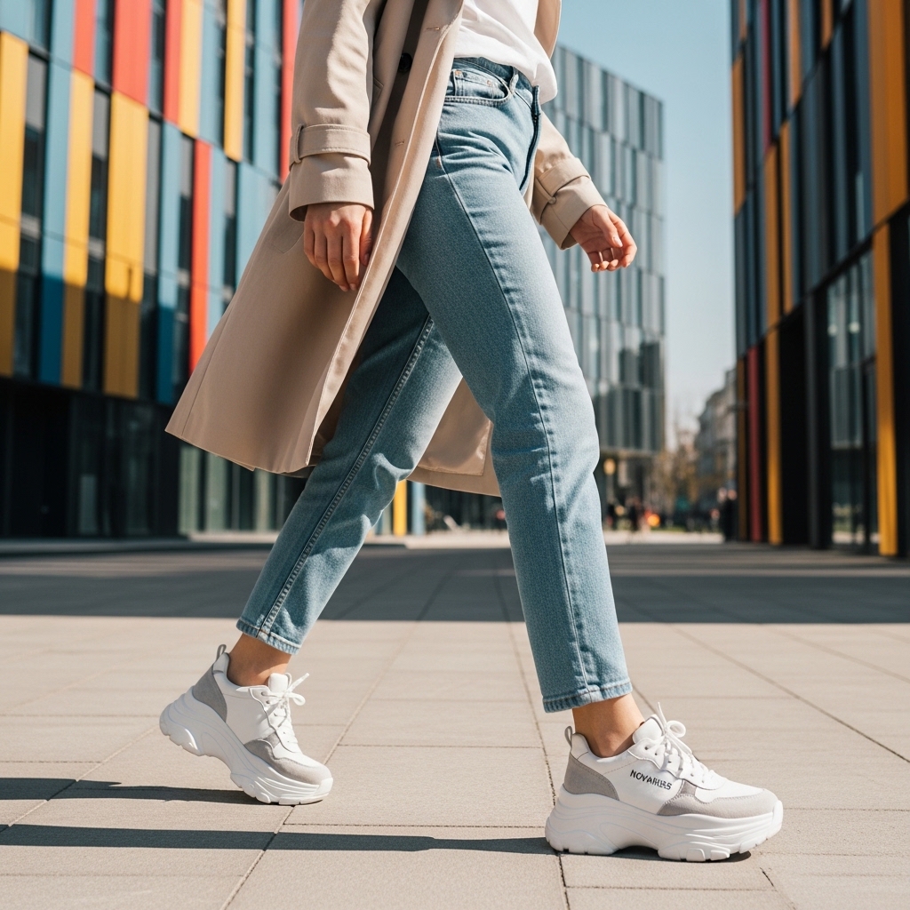 Yüksek Tabanlı Şehir Stili Kadın Spor Ayakkabı